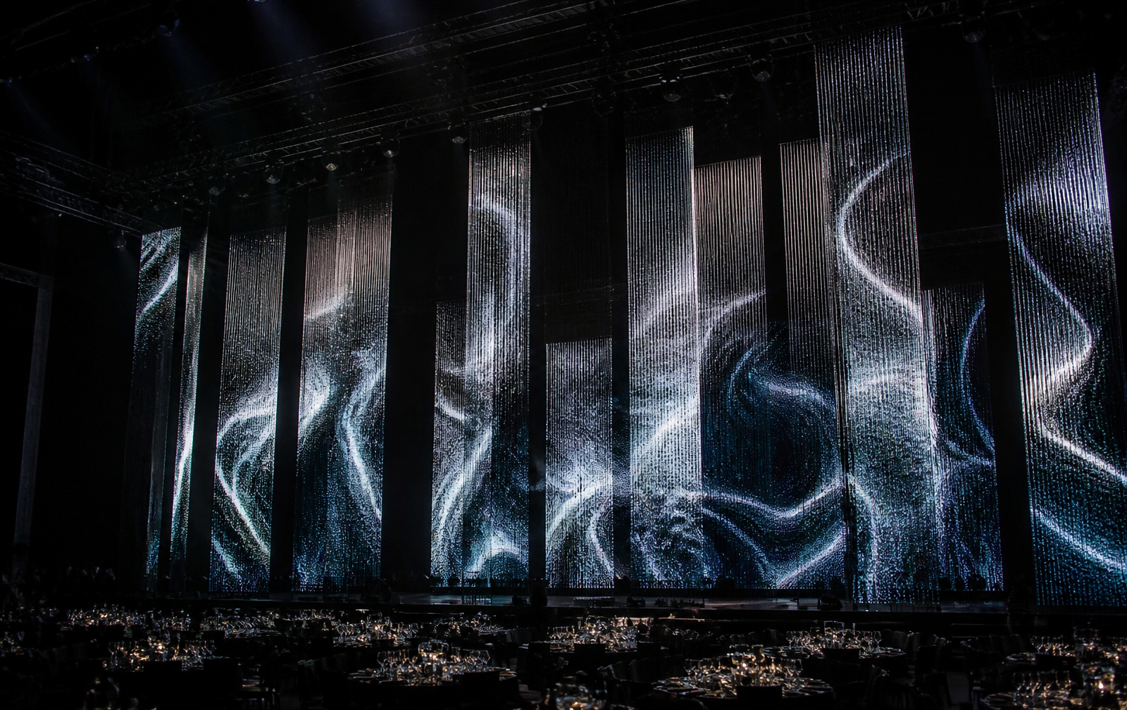 Palco Cinemático — Painéis de LED