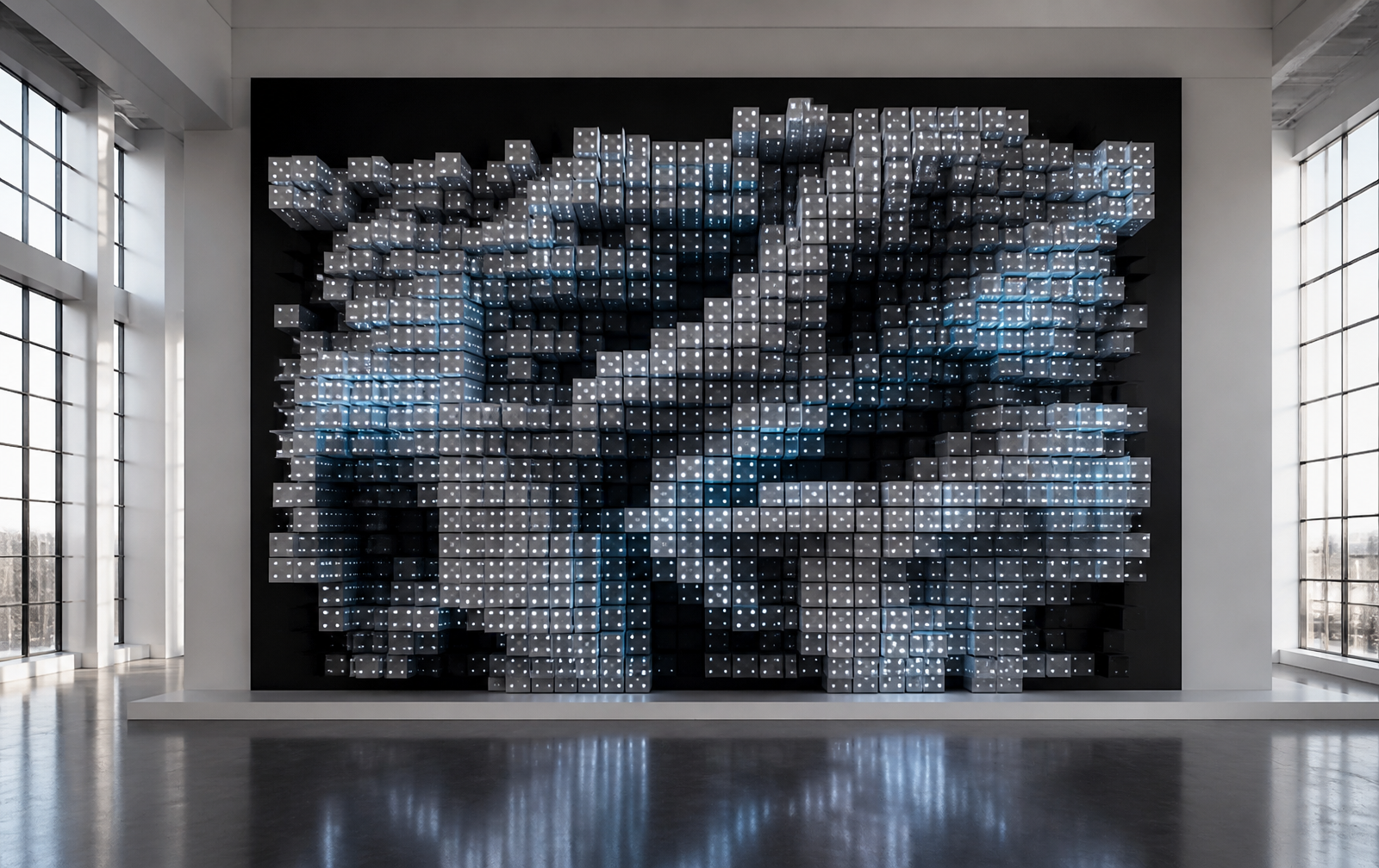 Instalação Escultórica — Painel de LED Cinético