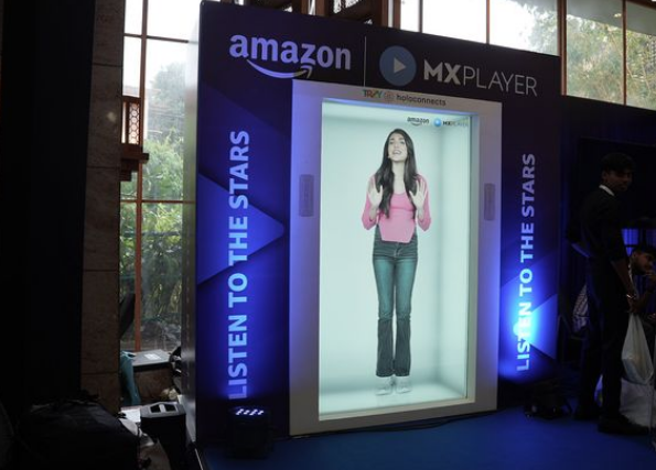 Projeção holográfica futurista 2